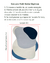 Tapete Stone | Nylon | Bordas Orgânicas | Off-White, Azul Marinho, Prata e Azul Petróleo Econyl - Tapetes São José - Feito Sob Medida