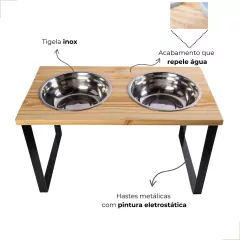 Comedouro Elevado Nala Duplo G na internet