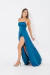 Vestido Málaga Verde Petróleo - comprar online