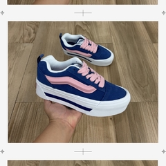VANS KNU STACK AZUL E ROSA na internet