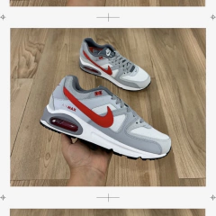 NIKE AIR MAX COMMAND CINZA VERMELHO - Voice Sneakers
