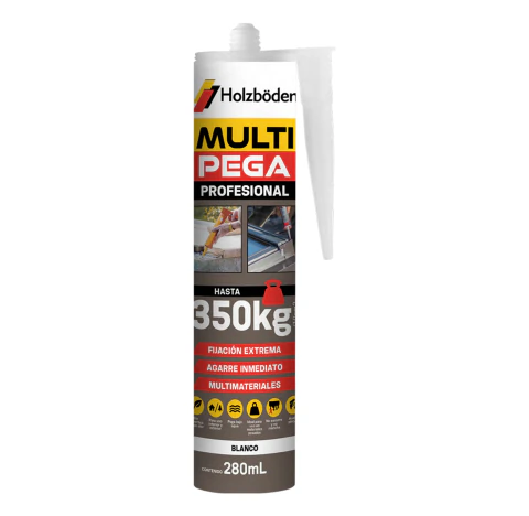 SILICONA MULTI PEGA BLANCA PEGAMENTO PROFESIONAL HOLZBODEN