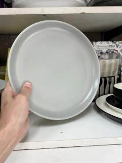 Platos "gris satinado" - plent.regalos