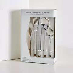 SET DE CUBIERTOS DE 20 PIEZAS LINEA HILTON PLATEADO - comprar online