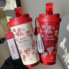 Vaso térmico café FLOWER 480ml - comprar online