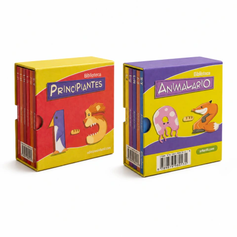 12 libritos | Combo Bibliotecas Principiantes + Animalario