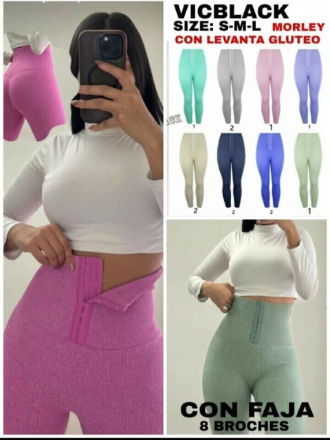 CALZA DE MORLEY LEVANTA GLUTEO CON FAJA