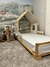 Cama Infantil Montessori Mariana Solteiro Natural Mel e Branco - Ludika Mobília - Pronta Entrega - comprar online