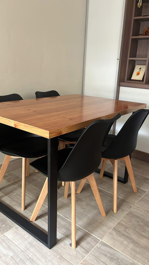 MESA KANSAS + 4 SILLAS TULIP - comprar online