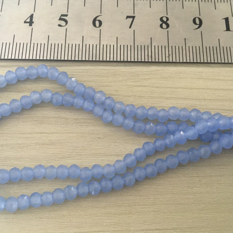 Donas de Cristal 3mm Celeste Opalino (1 tira) - comprar online