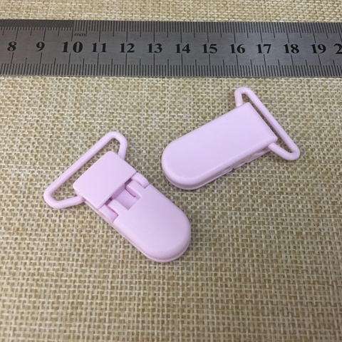 Broche Porta Chupete Color Rosa (1 unidad)