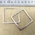 Dije Contorno Cuadrado 45x45mm GG22 (2 unidades) - comprar online
