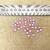 Gema Acrílica para Pegar 6mm Rosa Brillo (30 unidades)