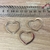 Dije Corazón Pasante de Cinta "C" (2 unidades)