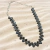 Collar de Cristal de Roca Entrelazado color Peltre (1 unidad) - comprar online