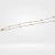 Cadena Acero Dorado Armada Forcet 1,5mm con bolitas de 3mm Largo 45 cm (1 unidad)