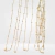 Cadena Acero Dorado Armada Forcet 1,5mm con bolitas de 3mm Largo 45 cm (1 unidad) - comprar online
