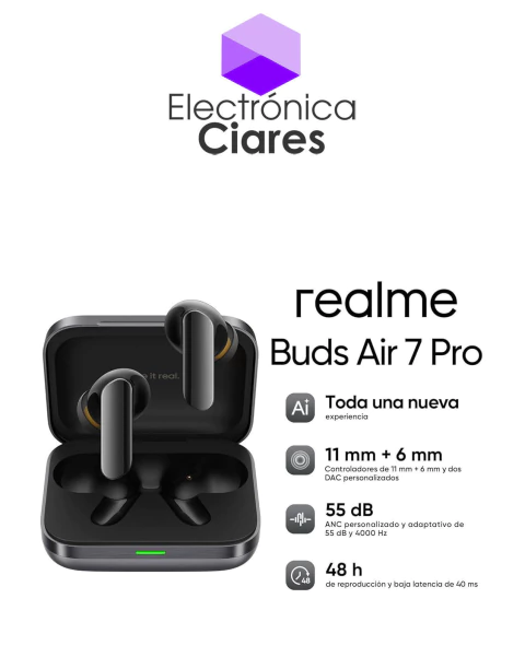 auricular realme BUDS AIR 7 PRO (CON IA)