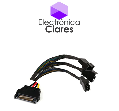 cable de fuente adaptador SATA A 3 PINES X3 COOLER