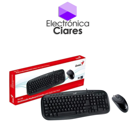 kit teclado y mouse GENIUS KM-200 USB