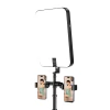 panel DIFUSOR LED PORTATIL PLEGABLE CON BASE Y SOPORTE PARA CELULAR 21.5 X 29,5 CM