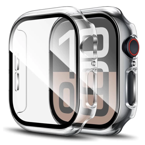 Funda Bumper 360 Con Vidrio Templado Para Apple Watch (Clear) - comprar online