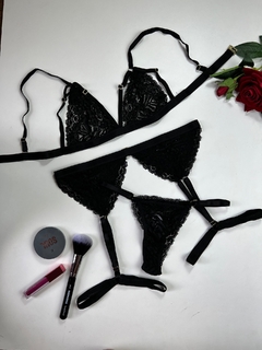 Conjunto Cinta liga 42 - Rose Lingerie