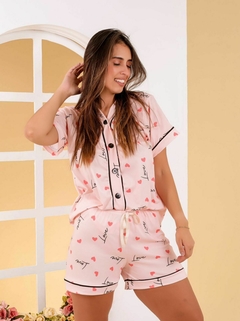 Pijama americano estampado na internet
