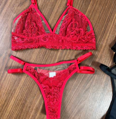 Conjunto Cinta Liga Zipora - Rose Lingerie