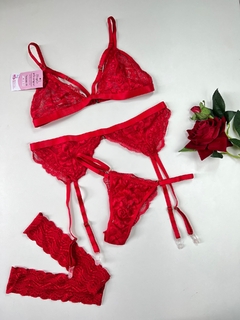 Conjunto cinta liga Mel