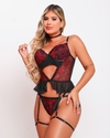 Corselet com abertura frente