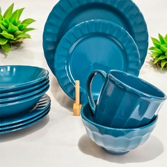 Prato Fundo Colours Azul Caribe - loja online