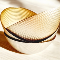 Bowl Redondo Dourado Artina - Mais Vida e Decor
