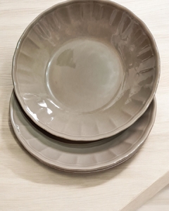 Prato Fundo Colours Cinza - comprar online