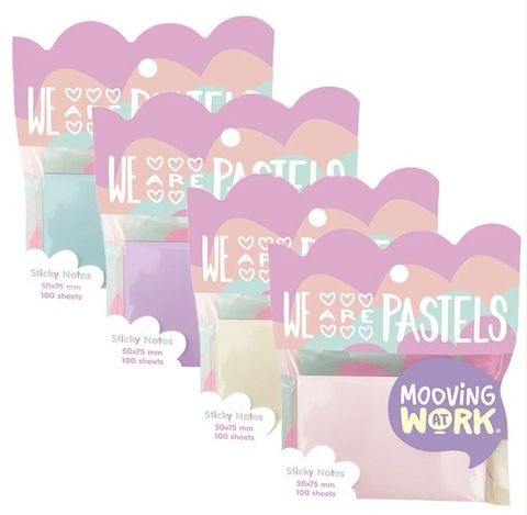Notas Adhesivas Mooving Maw Mania 50x75x100H - Pastel