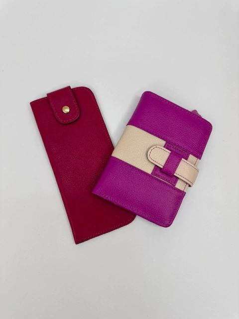 KIT PINK- PORTA OCULOS + CARTEIRA - comprar online