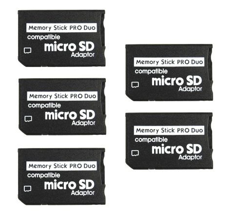 5 Adaptador Memoria Micro Sd A Memory Stick Pro Duo Psp