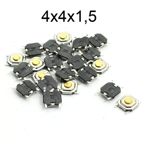 Pulsadores de Llave 4 Patas 4x4x1,5 (x10 x50 x100 x1000) - X1000 Consultar Stock