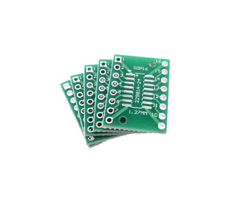 10 Placa Adaptador Smd Soic16 Ssop16 Sop-16 Sop16 A Dip16 - comprar online