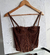 CORSET RENDA MARROM na internet