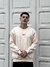 MOLETOM NIKE 3 SIMBOLOS GOLA CARECA BEGE na internet