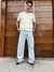 CALÇA BALÃO JEANS COM BORDADO TRIP SIDE - Novo Estilo Store