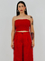 TOP CROPPED ALFAIATARIA RETO VERMELHO
