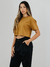 CAMISETA YOU CROPPED CARAMELO - comprar online