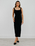 VESTIDO CREATOR GLAMOUR MIDI PRETO
