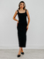 VESTIDO CREATOR GLAMOUR MIDI PRETO - comprar online