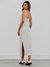 VESTIDO CREATOR GLAMOUR MIDI BRANCO na internet