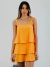 VESTIDO COLOR CAMADAS LARANJA