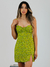 VESTIDO OLD IS COOL TUBINHO TINY FLOWER VERDE LIMA