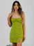 VESTIDO OLD IS COOL TUBINHO TINY FLOWER VERDE LIMA